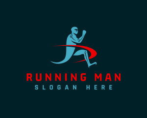 Running Fitness Person logo design