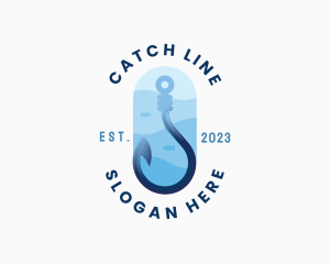 Hook - Marine Fishing Hook logo design