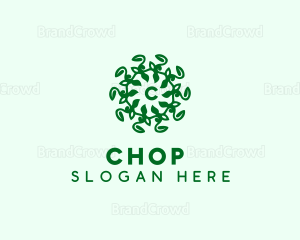 Sustainable Leaf Vine Logo