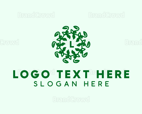 Sustainable Leaf Vine Logo