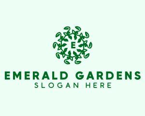 Sustainable Leaf Vine logo design