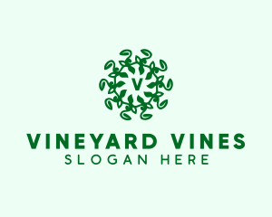 Sustainable Leaf Vine logo design