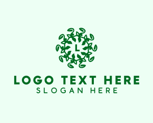 Vines - Sustainable Leaf Vine logo design