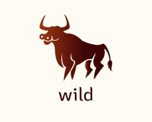 Horns - Wild Red Bull logo design