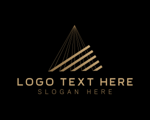 Luxury - Triangle Business Firm logo design