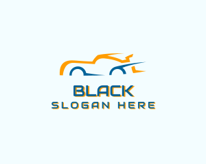 Splash - Racing Car Silhouette logo design