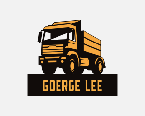 Dump Truck Logistics Mover Logo
