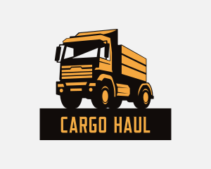 Dump Truck Logistics Mover logo design