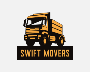 Mover - Dump Truck Logistics Mover logo design