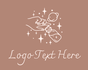 Beige - Mystic Hand Potion logo design