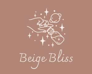 Beige - Mystic Hand Potion logo design