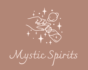 Mystic Hand Potion  logo design