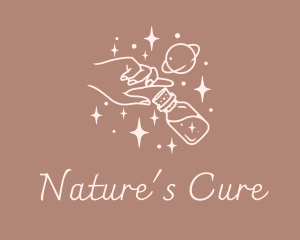 Naturopath - Mystic Hand Potion logo design