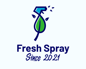 Organic Clean Spray  logo design