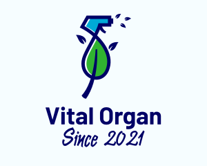 Organic Clean Spray  logo design