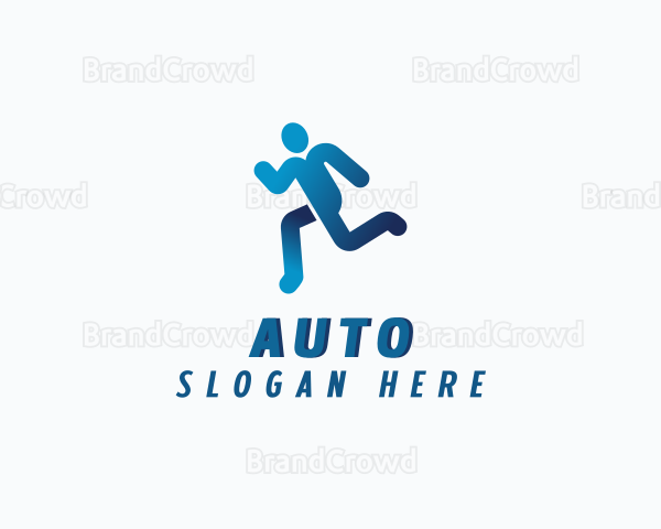 Sports Running Athlete Logo
