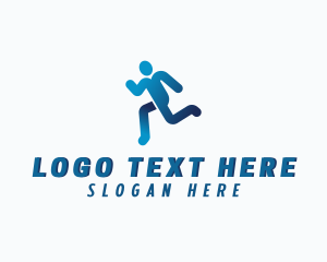 Runner - Sports Running Athlete logo design