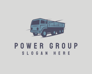 Trailer - Blue Truck Logistics logo design