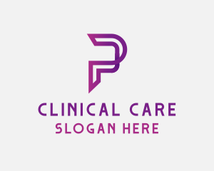 Generic Digital Letter P logo design