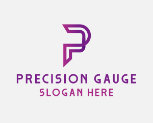 Generic Digital Letter P logo design