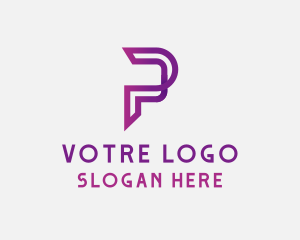 Generic Digital Letter P logo design