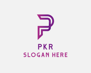 Generic Digital Letter P logo design