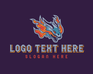 Tattoo Parlor - Dragon Fire Gaming logo design
