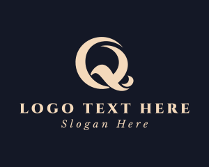 Cosmetics - Elegant Fashion Letter Q logo design