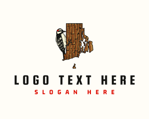 Avian - Rhode Island Woodpecker Bird logo design