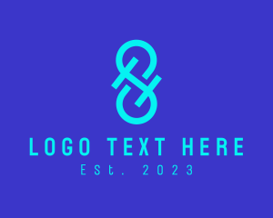 Lettering - Modern Digital Business logo design