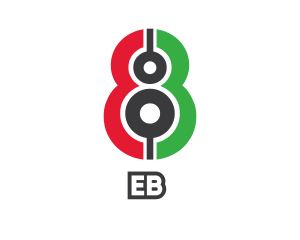 Red Green Number 8  Logo