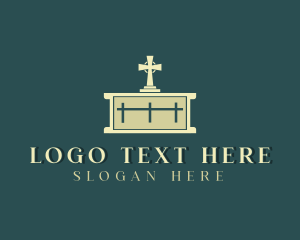 Christian Cross Altar Logo