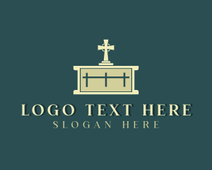 Christian Cross Altar Logo