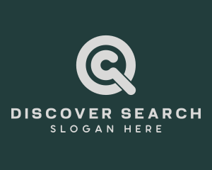 Find - Magnifying Glass Search logo design
