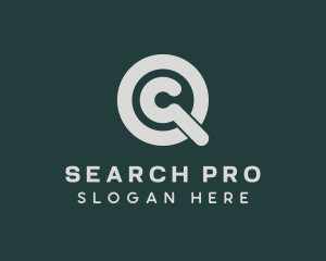 Search - Magnifying Glass Search logo design