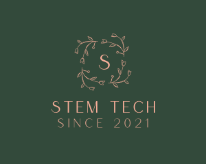 Stem - Flower Stem Plant Wreath logo design