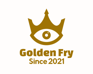 Golden Eye Crown logo design