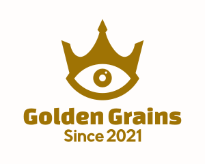 Golden Eye Crown logo design