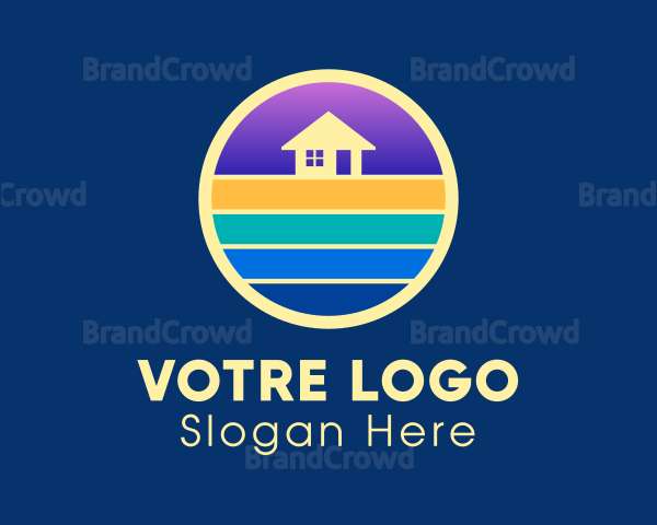 Night Seaside Cottage Logo