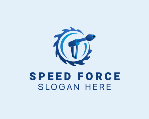 Water Swirl Pressure Washer logo design