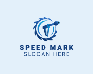 Water Swirl Pressure Washer logo design