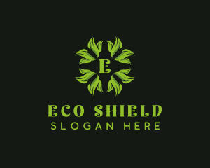 Eco Wellness Leaves logo design