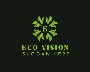 Eco Wellness Leaves logo design