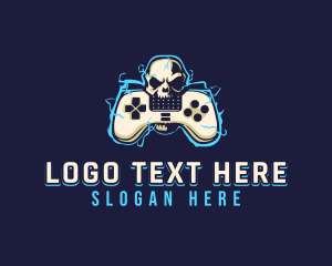 Video Game - Gaming Skull Controller logo design