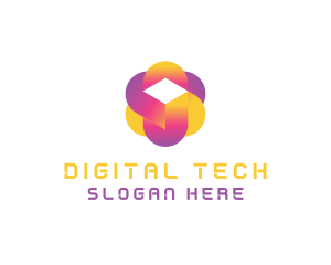 Digital - Digital Tech Cube logo design