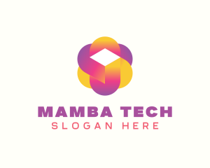 Digital Tech Cube  logo design