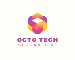 Digital Tech Cube  logo design