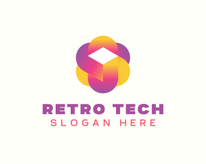 Digital Tech Cube  logo design