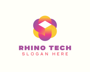 Digital Tech Cube  logo design