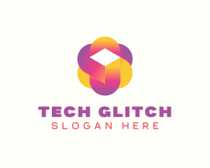 Digital Tech Cube  logo design